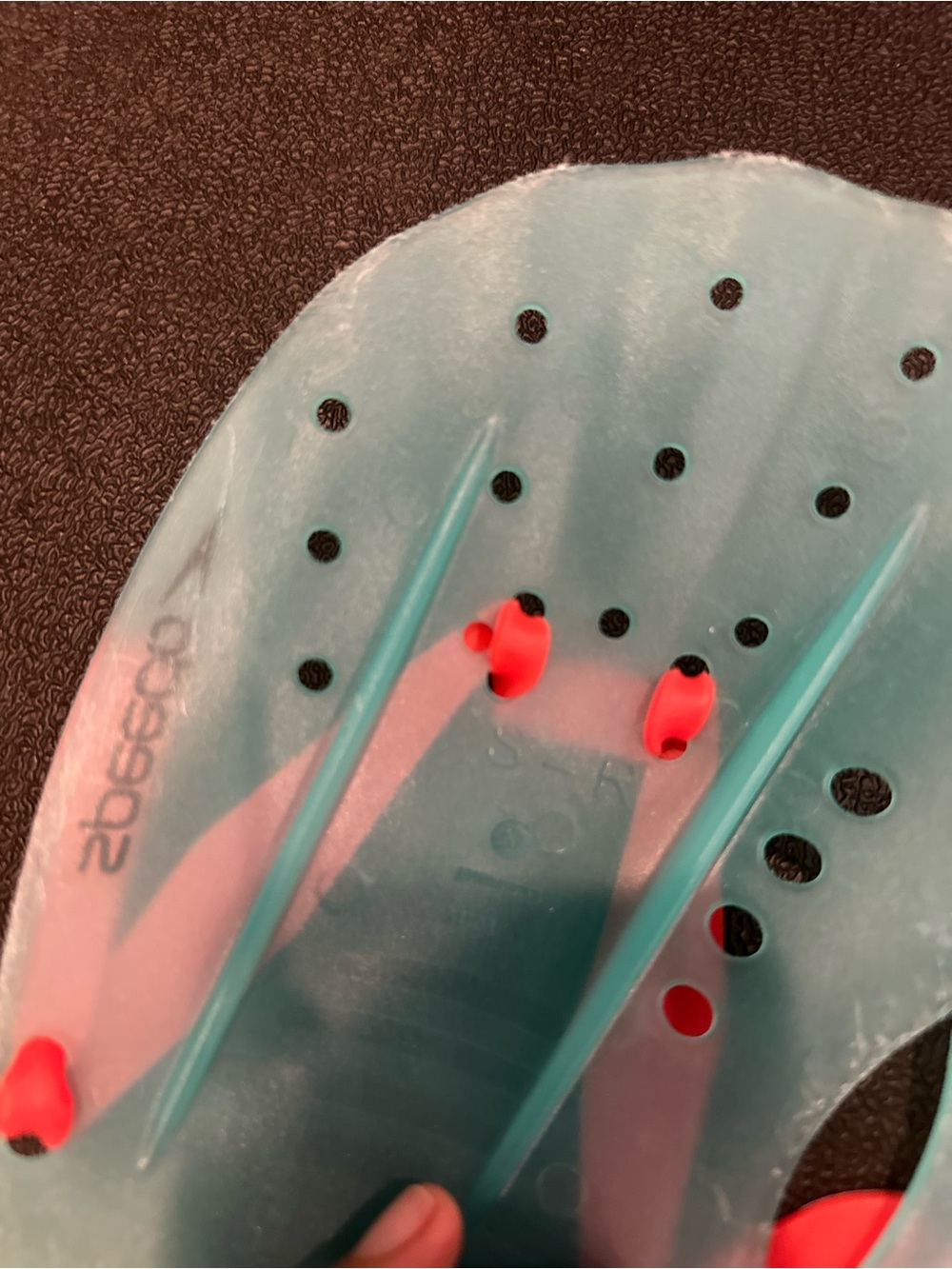 Arena Yellow Swim Cap + Aqua Green Short Fins+ Speedo Paddles - Picture 3 of 11